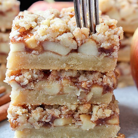 Paleo Apple Pie Crumb Bars