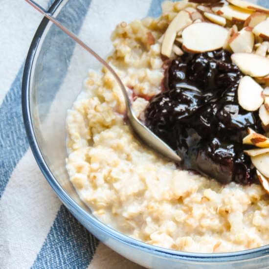 Cherry Almond Power Oatmeal