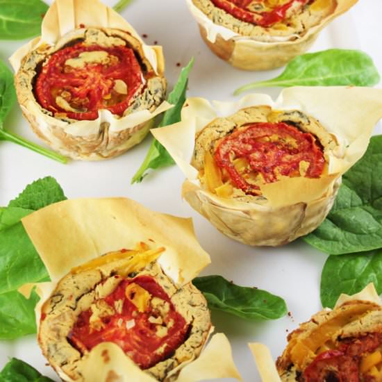 Mini Vegan Quiche