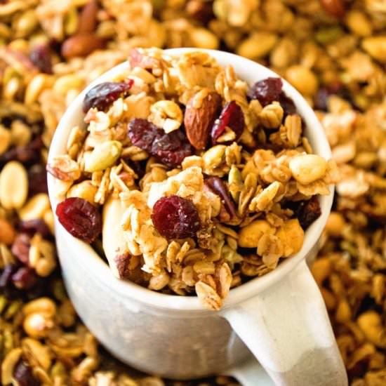 Homemade Pumpkin Spice Granola