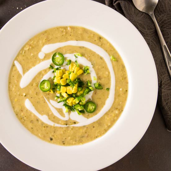 Sweet Pepper-Sweet Corn Chowder