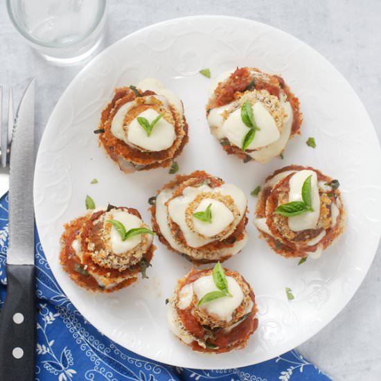 Sheet Pan Eggplant Parmesan Stacks