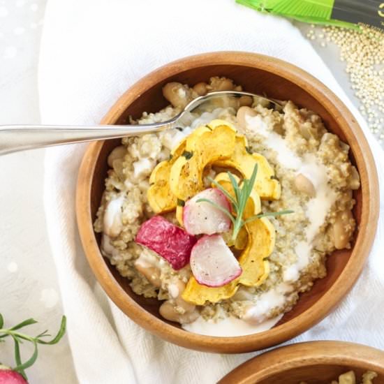 Quinoa Risotto with Delicata Squash