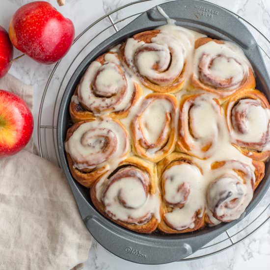 Apple Butter Cinnamon Rolls
