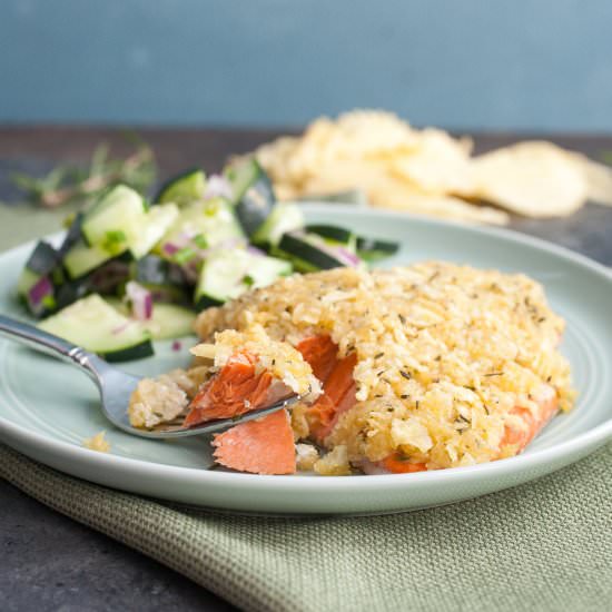 Chip Crusted Salmon
