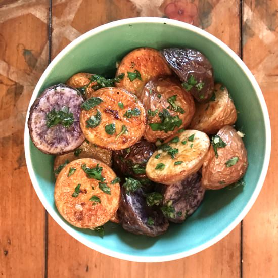 Crispy Herbed Baby Potatoes