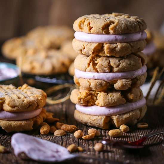 PB & J Sandwich Cookies
