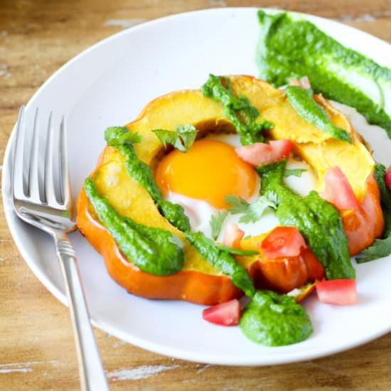 CHIMICHURRI SQUASH EGG-IN-A-HOLE