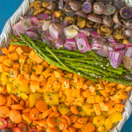 Garlic & Chive Roasted Vegetables