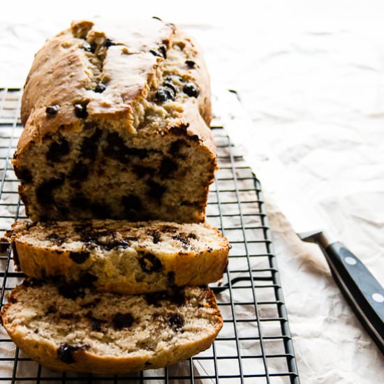 Choco-Chip Buttermilk Banana Bread