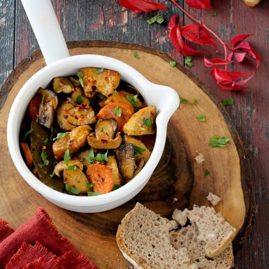 Pork Goulash with Mushrooms