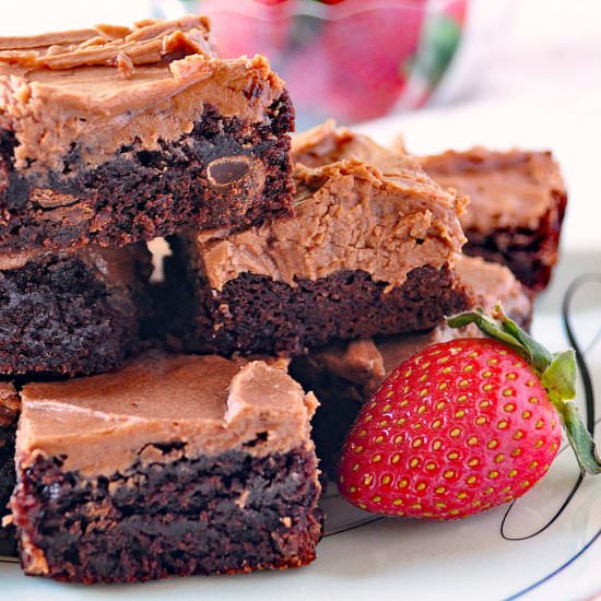 Ultimate Double Chocolate Brownies