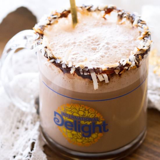Homemade Mocha Coconut Latte