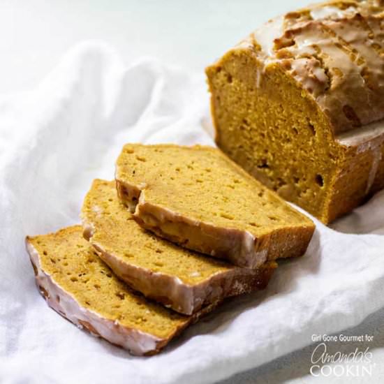 Pumpkin Bread with Maple Glaze
