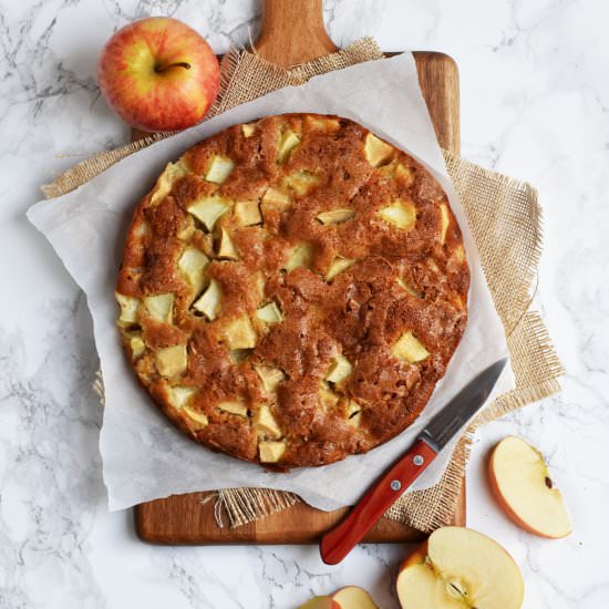 Spelt French Apple Cake