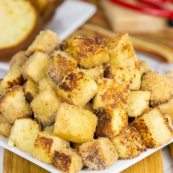 Pumpkin Spice Pound Cake Bites