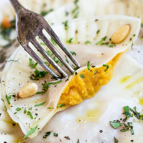 butternut squash ravioli