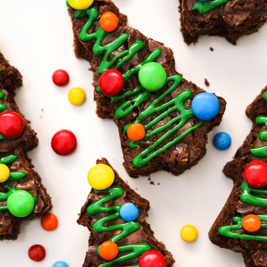 Christmas Tree Brownies