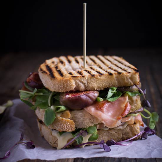 Fig, Prosciutto and Brie Sandwich