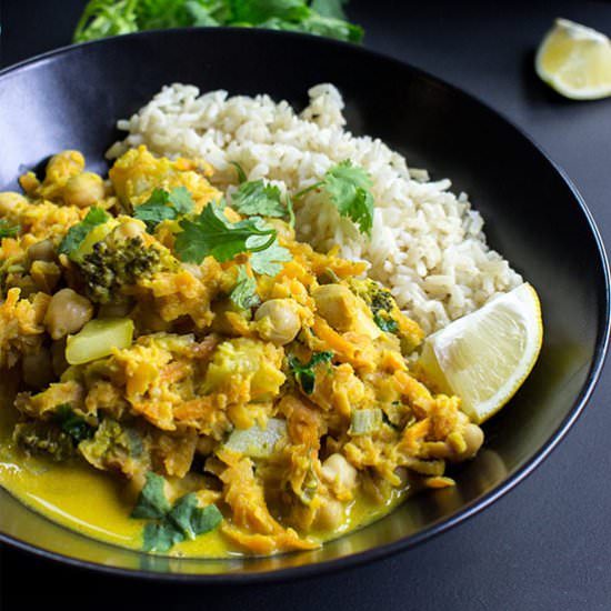 No Effort Vegan Coconut Curry