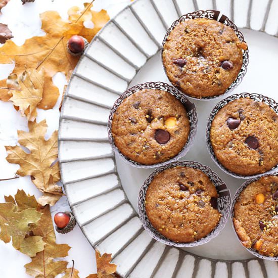 Pumpkin Chocolate Chip Muffins