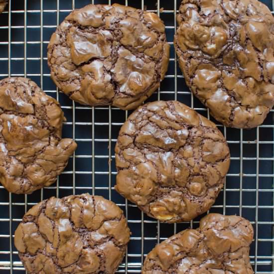 Chocolate Mocha Pecan Chunk Cookies