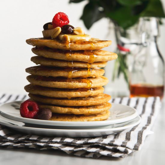 Peanut Butter Protein Pancakes