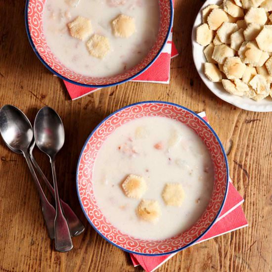 Bob’s Bacon Potato Clam Chowder