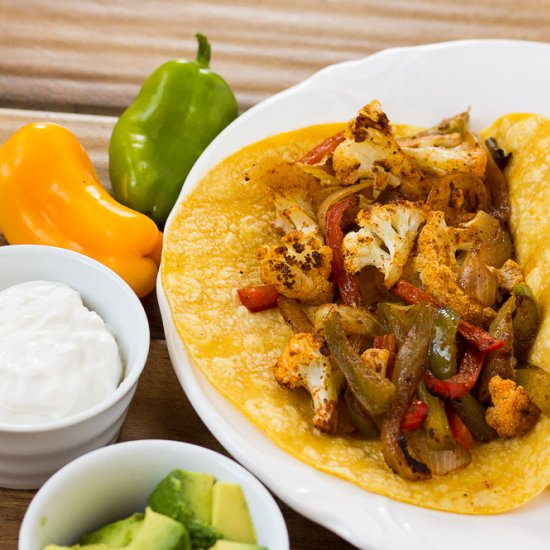 Sheet Pan Cauliflower Fajitas