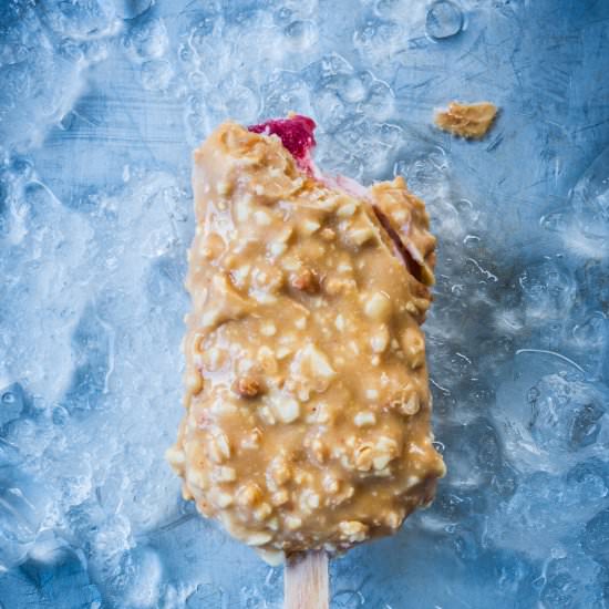 Peanut Butter & Jam Ice Creams