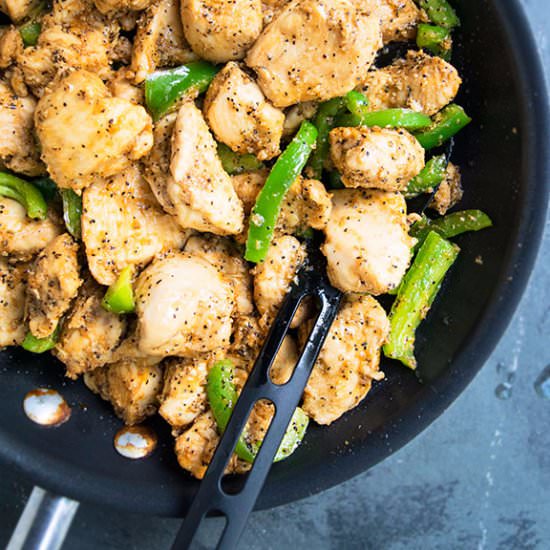 One Pot Black Pepper Chicken