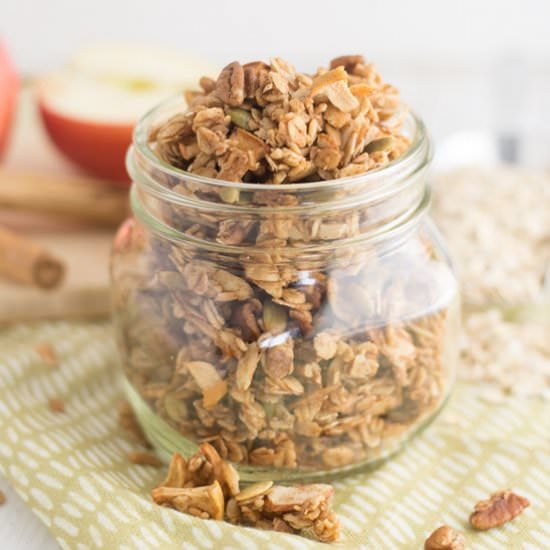 Homemade Apple Spice Granola