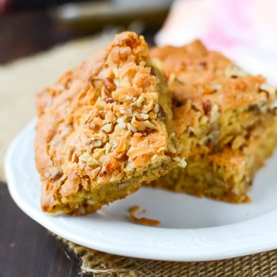 Coconut Pecan Blondies
