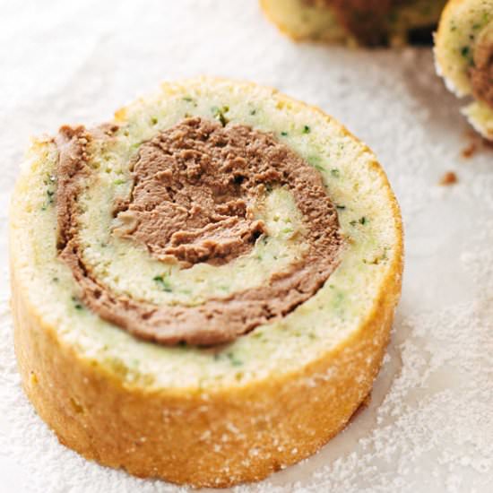 chocolate ZUCCHINI CAKE ROLL