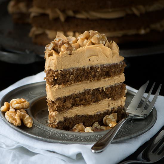 Coffee & Walnut Cake