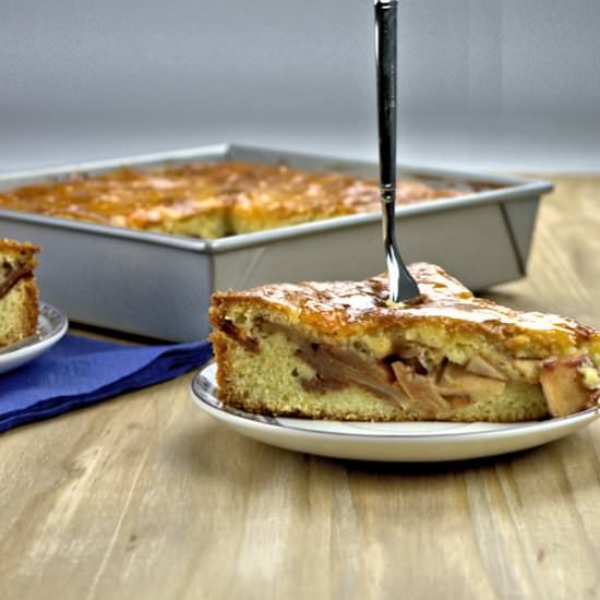 Two Layer Apple Banana Cake