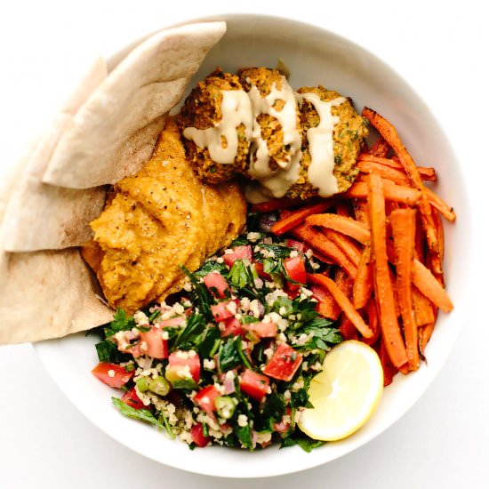 Vegan Fall Falafel Bowls