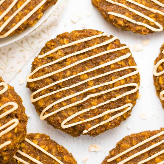 Pumpkin Oatmeal Breakfast Cookies