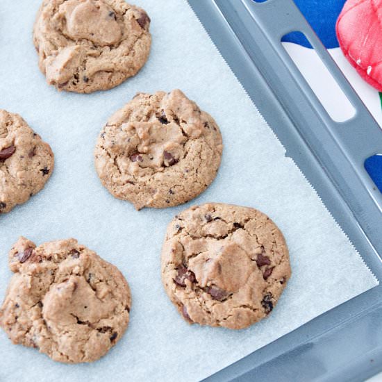 Eggless Chocolate chip cookies