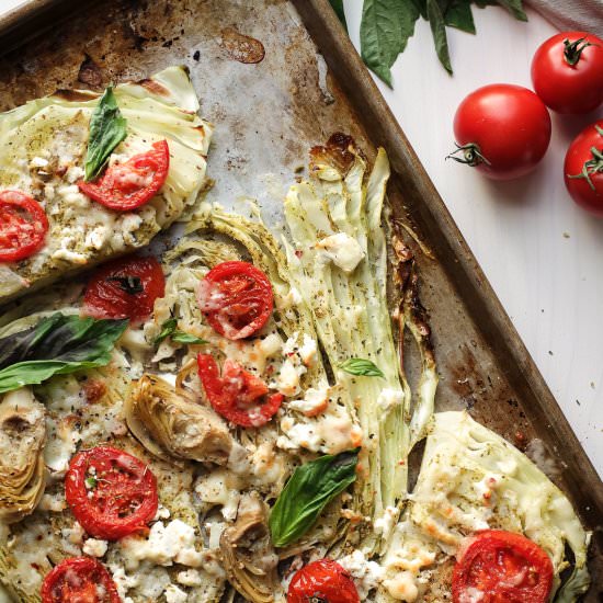 Mediterranean Roasted Cabbage