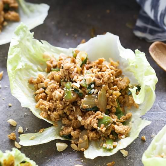 Easy Chicken Lettuce Wraps