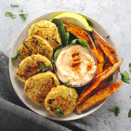 Chickpea Zucchini Fritters