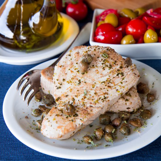 SALMORIGLIO TUNA STEAK RECIPE