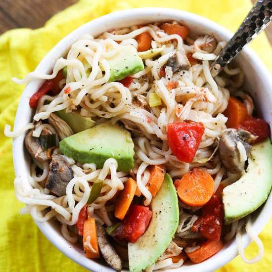 Ramen with Chicken and Veggies