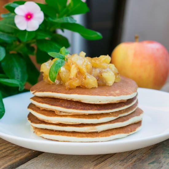 Pancakes with Apple Jam