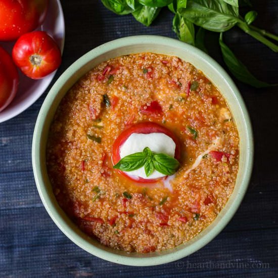 Caprese Quinoa Bake