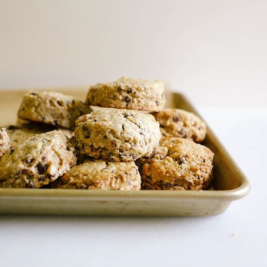 Chocolate Coffee Almond Scones