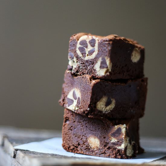 Choc Chip Cookie Dough Brownies