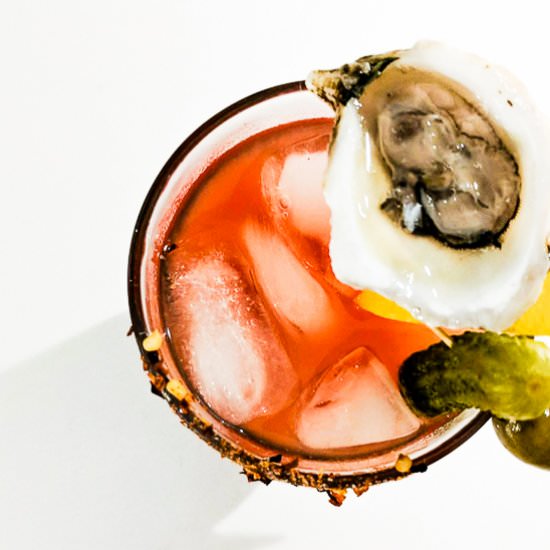 Classy Oyster Gin Caesar