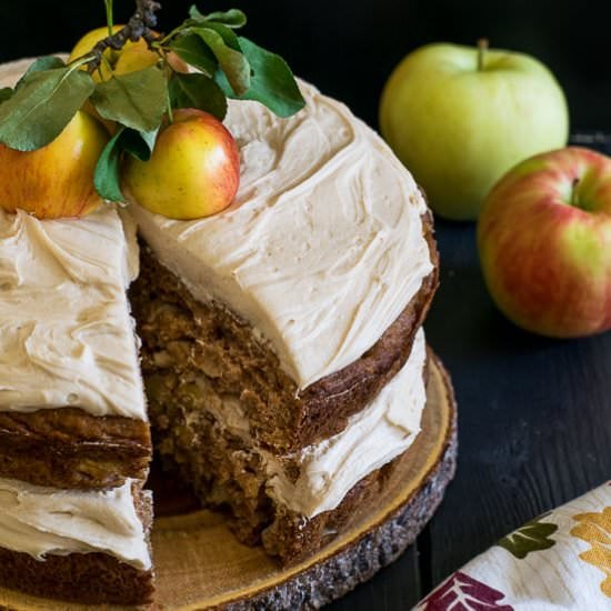 Salted Caramel Apple Cake